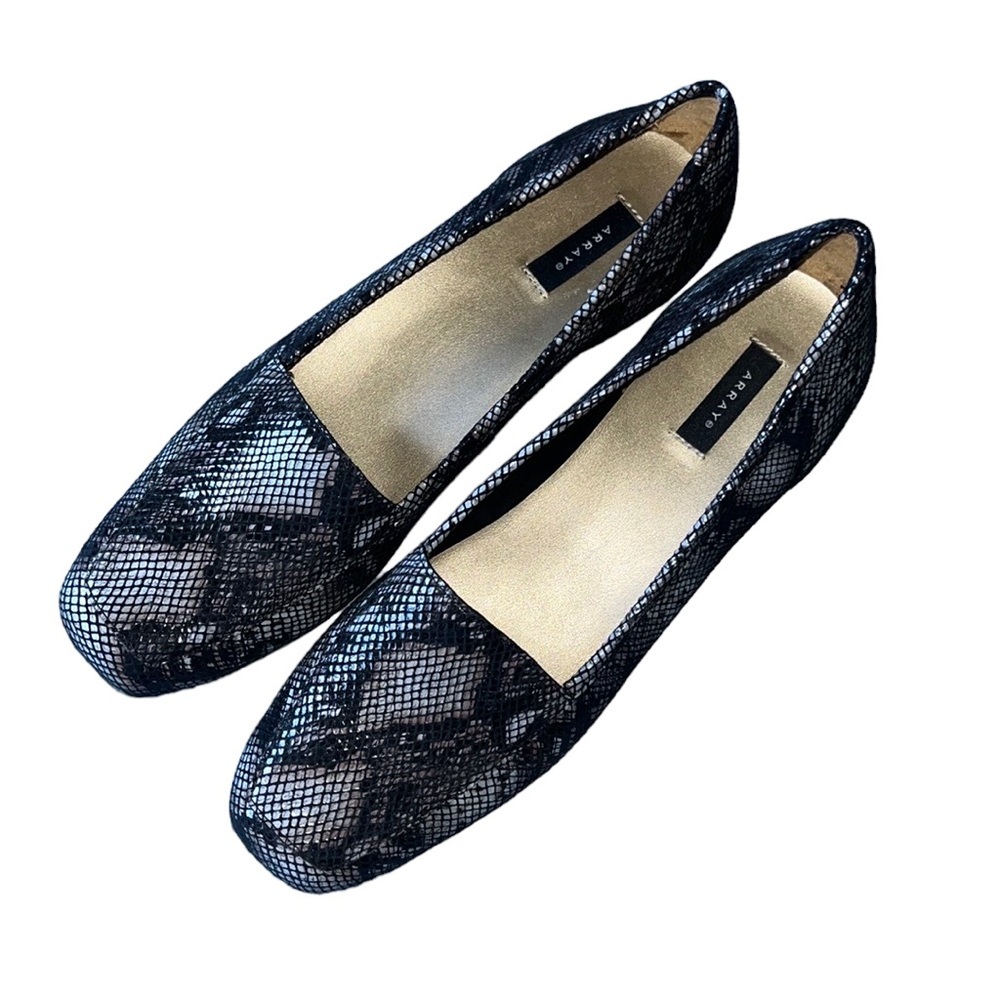 ARRAY Freedom black leather‎ loafers size 8.5